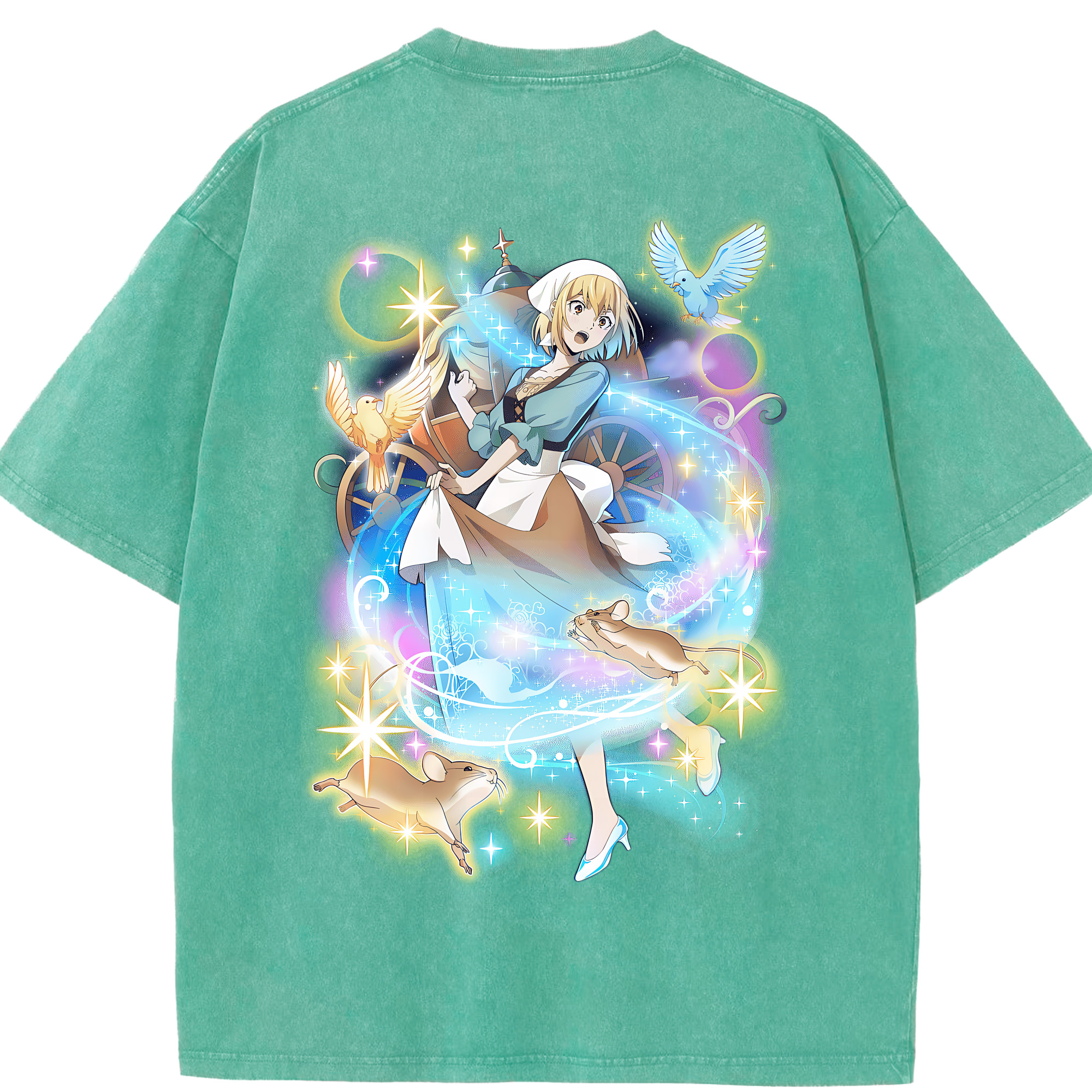 （画像用） 文豪ストレイドッグス Bungo Stray Dogs 綿100% ヴィンテージ風 半袖Tシャツ（背面プリント）